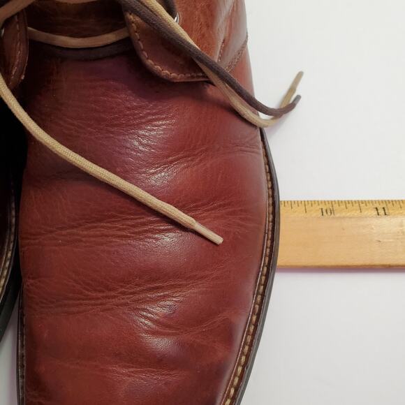 Martin Dingman Chukka Boots Mens 10 Leather Brown Lace Up Casual Brazil